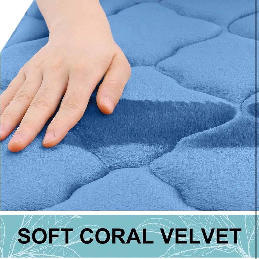 Memory Foam Non-Slip 59x20, Ultra Soft & Absorbent Bathroom🛁Rugs